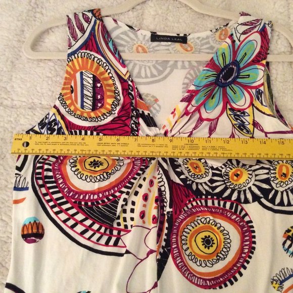 Linda Leal colorful summer tank/tunic - Picture 7 of 11